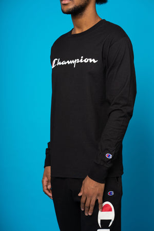 champion men's classic jersey long sleeve tee