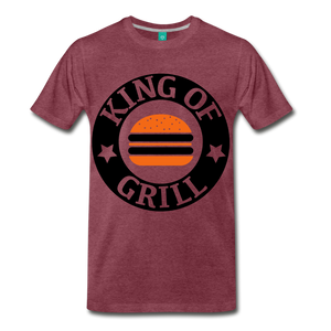 KING OF GRILL - heather burgundy