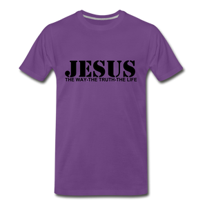 Jesus the truth tee. - purple