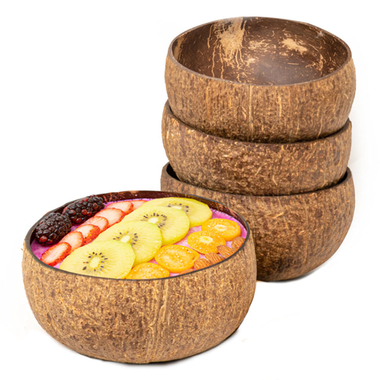 Firstnock Coconut Shell Natural Bowl Eco Friendly Raw Coconut Shell (20  Pieces)