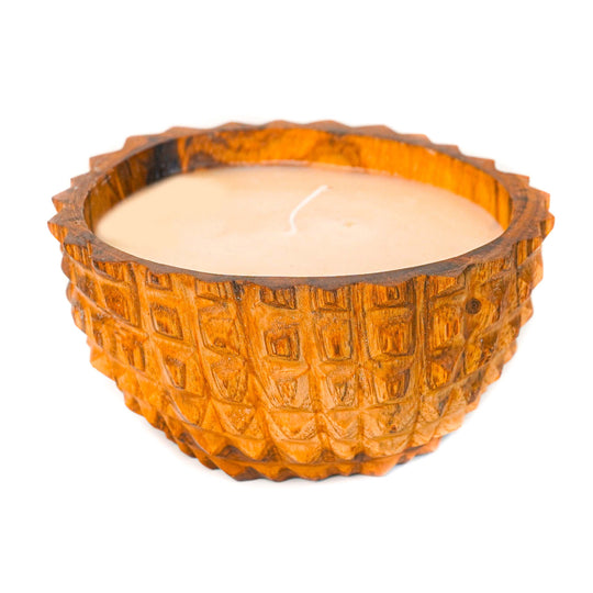 Teak Wood Candle Holders - Lumina Small Candle Holder