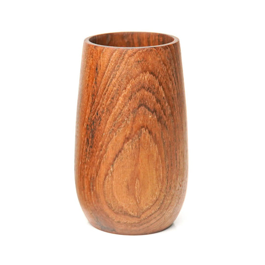 Set of 2 Teak Wood Drinking Cups