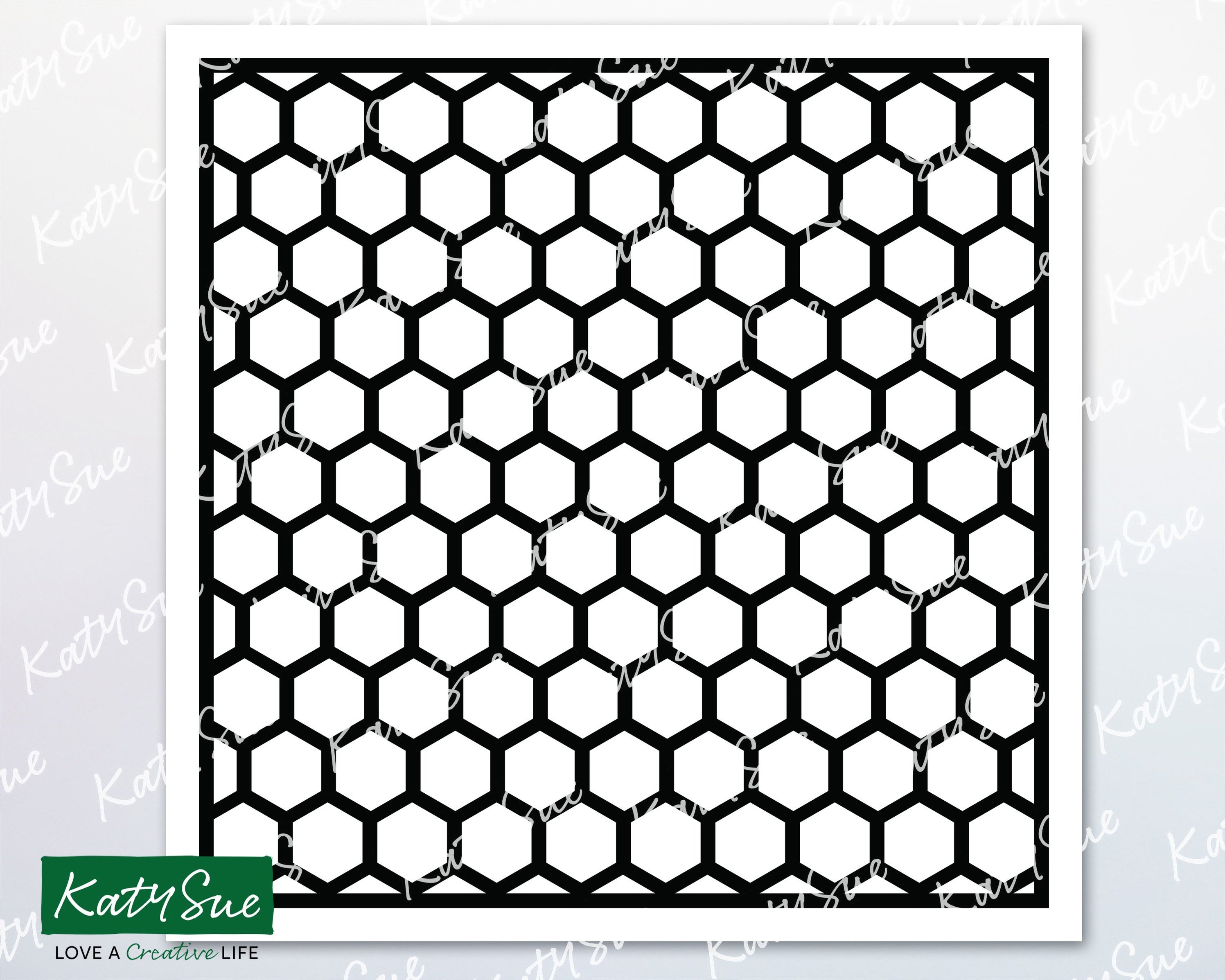 Honeycomb Stencil | Digital Cutting File — Craft Creations