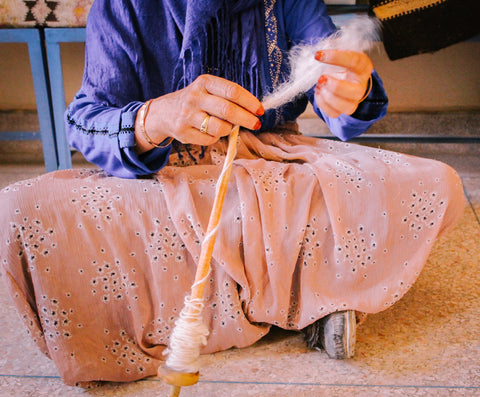 Spinning Wool by Hand