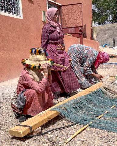 Fatima Making a Loom