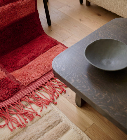 Izra Poppy Rug and Izra Natural Rug