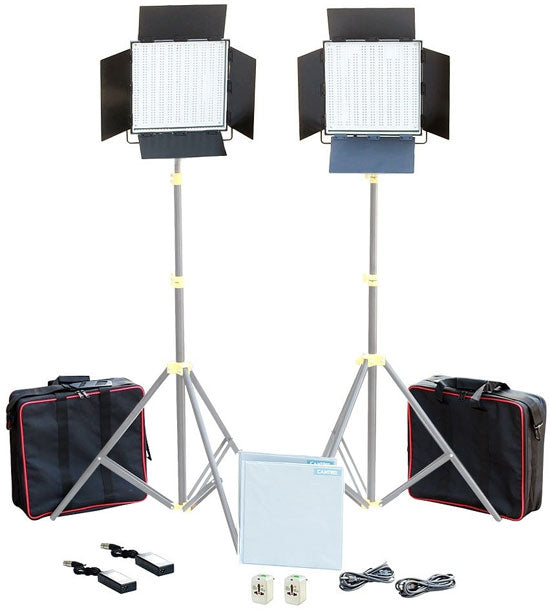 CAMTREE 2pcs. 1000 White LED Lights Kit led photo lights
