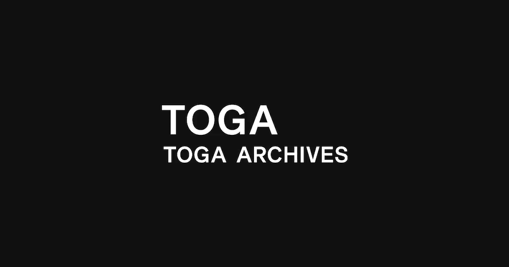 TOGA ARCHIVES ロゴ