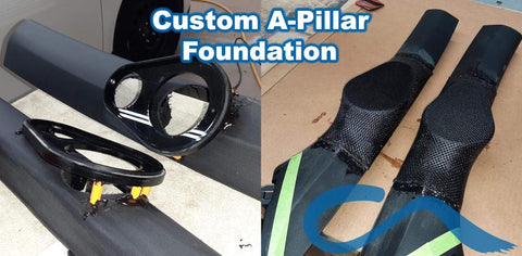 A-pillar-construction-custom-audio-erie-pa