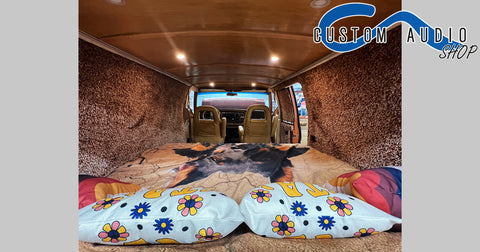 1976-Ford-Econoline-interior-custom-audio-erie-pa