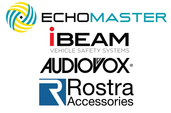 echomaster-ibeam-audiovox-rostra-logos-custom-audio-erie-pa