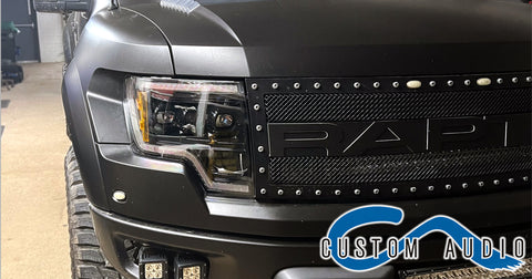 ford-raptor-LED-morimoto-headlight-DRL-custom-audio-erie-pa