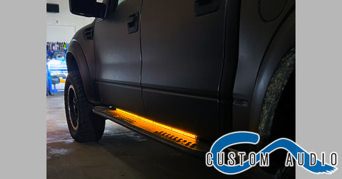 ford-raptor-running-board-LED-bar-recon-truck-accessories-custom-audio-erie-pa