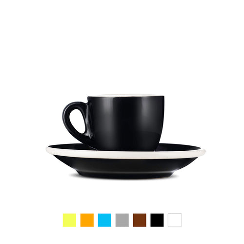 Cappuccino Cups & Saucers (6oz) - Set of 2 – Barista Basics