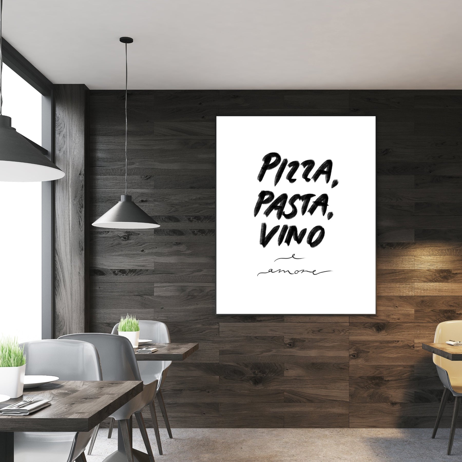 Kuche Bild Wein Poster Geschenk Pizza Pasta Vino Essen Und Trinken Pureprints