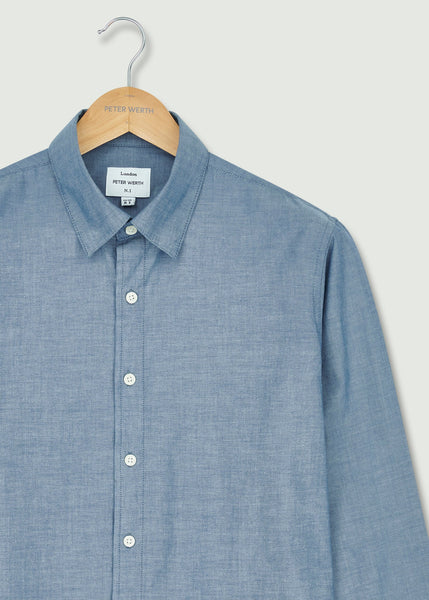 Rutton Long-Sleeved Shirt - Indigo