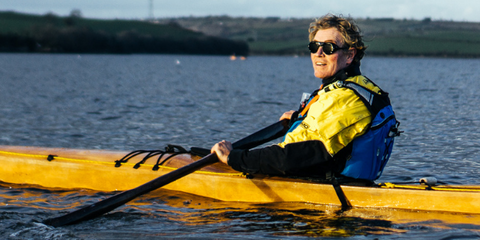 Oli in sea kayak