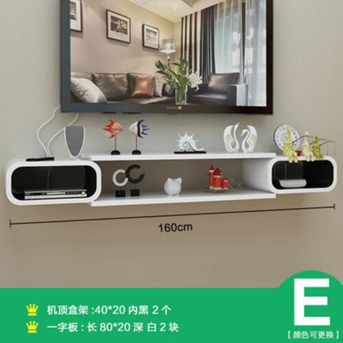 The Tv Cabinet Set Top Box Wall Shelf Space Shelf Creative Grid