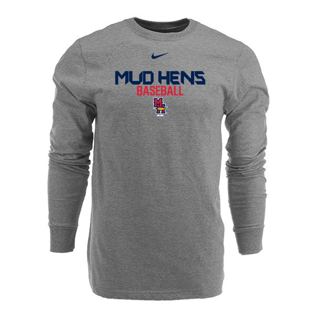 Toledo Mud Hens Nike Grey Long Sleeve T-shirt – The Shop