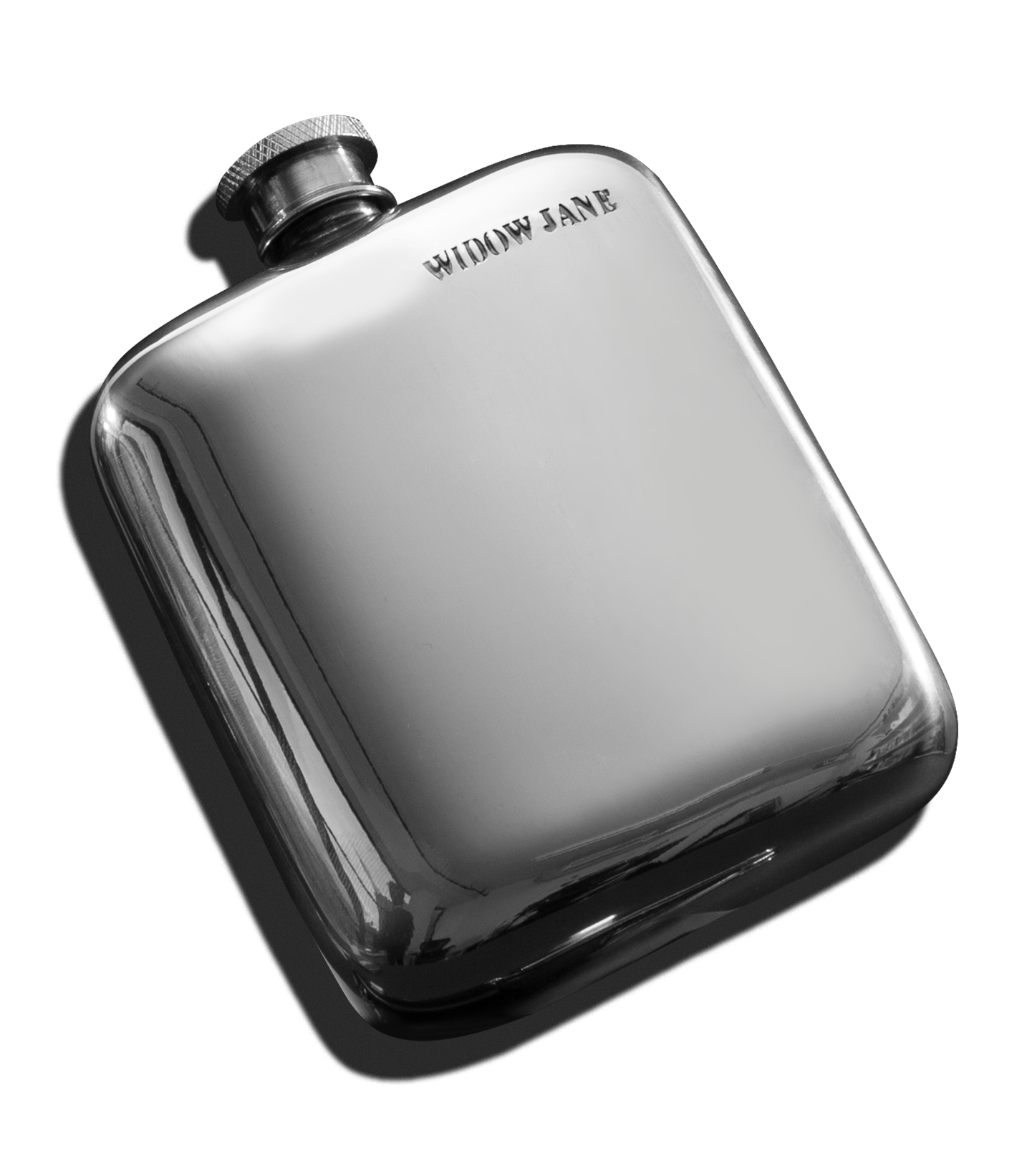 Wide Pewter Flask product shot