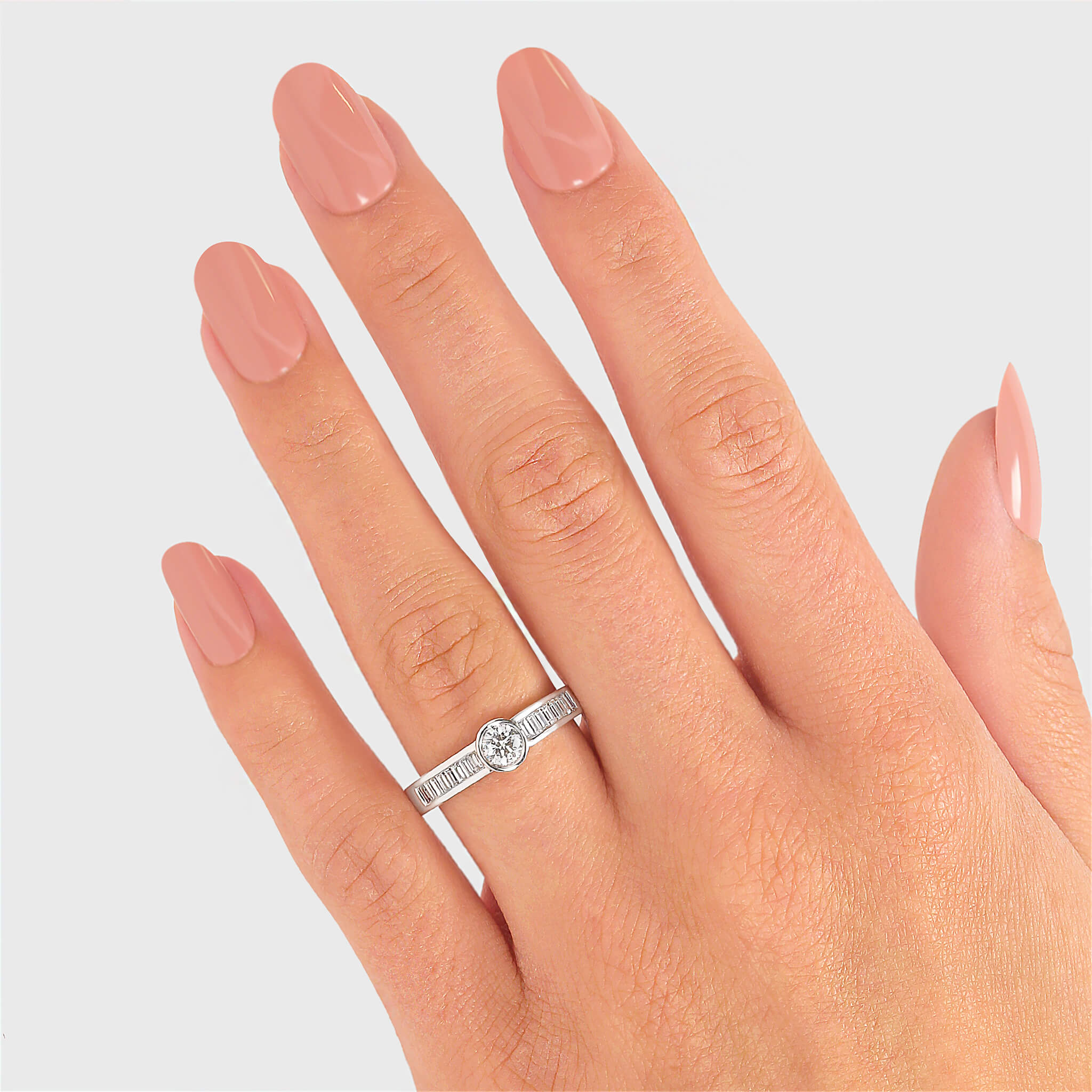 0.60 Carat Solitaire Diamond Engagement 