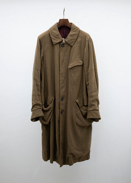 楽ギフ_のし宛書】 ZIGGY CHEN 14AW ウールロングコート 50 tdh