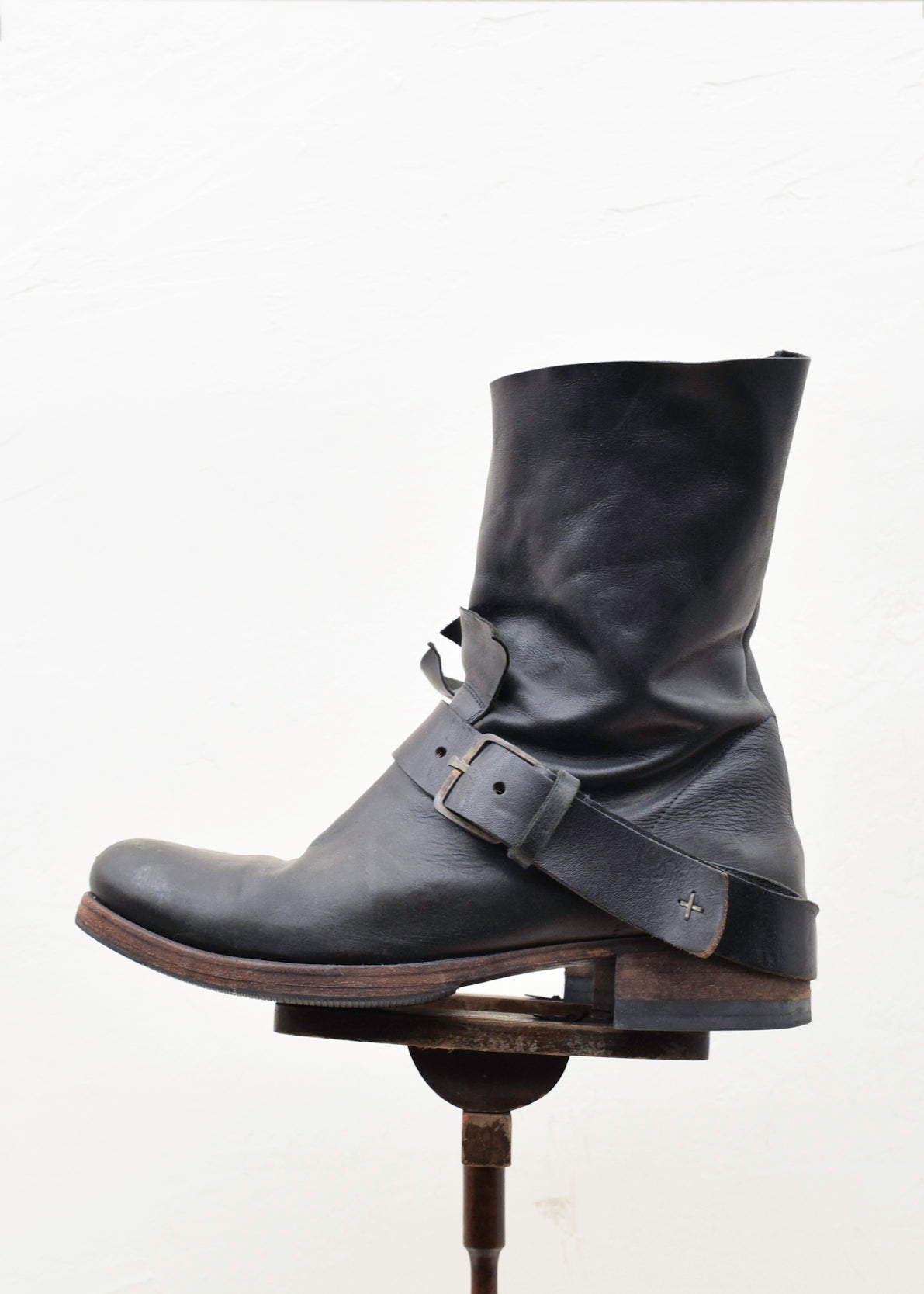 29cmワイズm.a＋ エムエークロス 13AW RIDER SHORT BOOTS ライダー ジョッパーズ レザーブーツ ブラック 41 - ブーツ