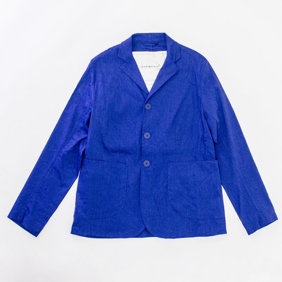 Toogood The Metalworker Jacket Stretch Linen Cobalt リネン 3 ブルー 青 テーラードジ Dollar Auric