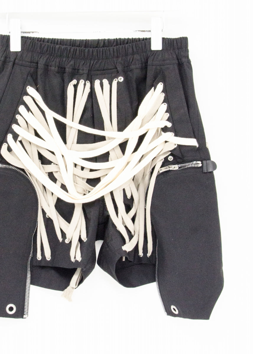 Rick Owens 20SS zip-pocket drawstring shorts レースアップハーフ