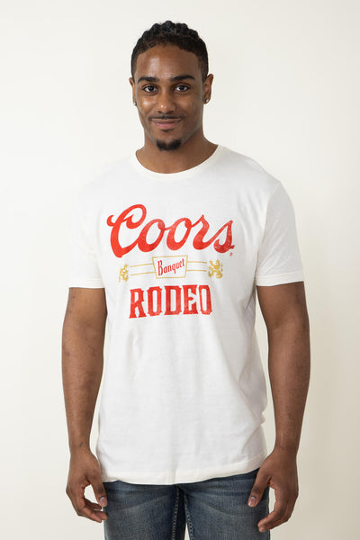 Brew City Coors Banquet Rodeo T-Shirt for Men in Navy Blue