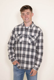 Flag & Anthem Belhaven Double Layer Plaid Shirt for Men in Red