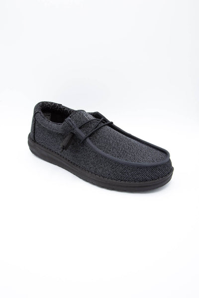 HEYDUDE Men's Wally Sox Funk Shoes in Jet Black – Glik's