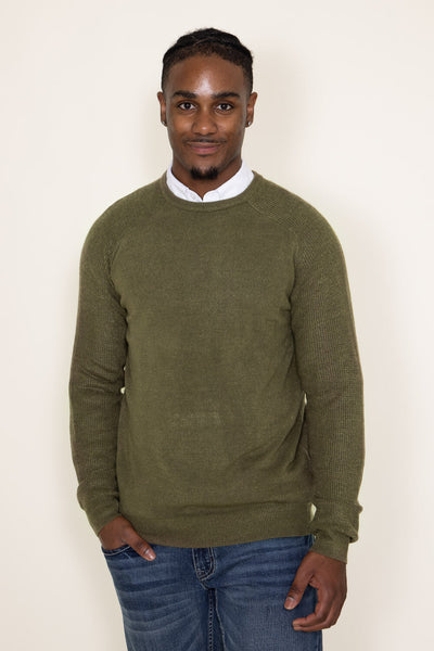 Weatherproof Vintage Quarter Zip Sweater for Men in Green