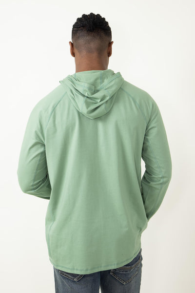 HUK Mens Performance Fishing Hoodie Icon X Current SeaFoam Green Hooded  Shirt-XL
