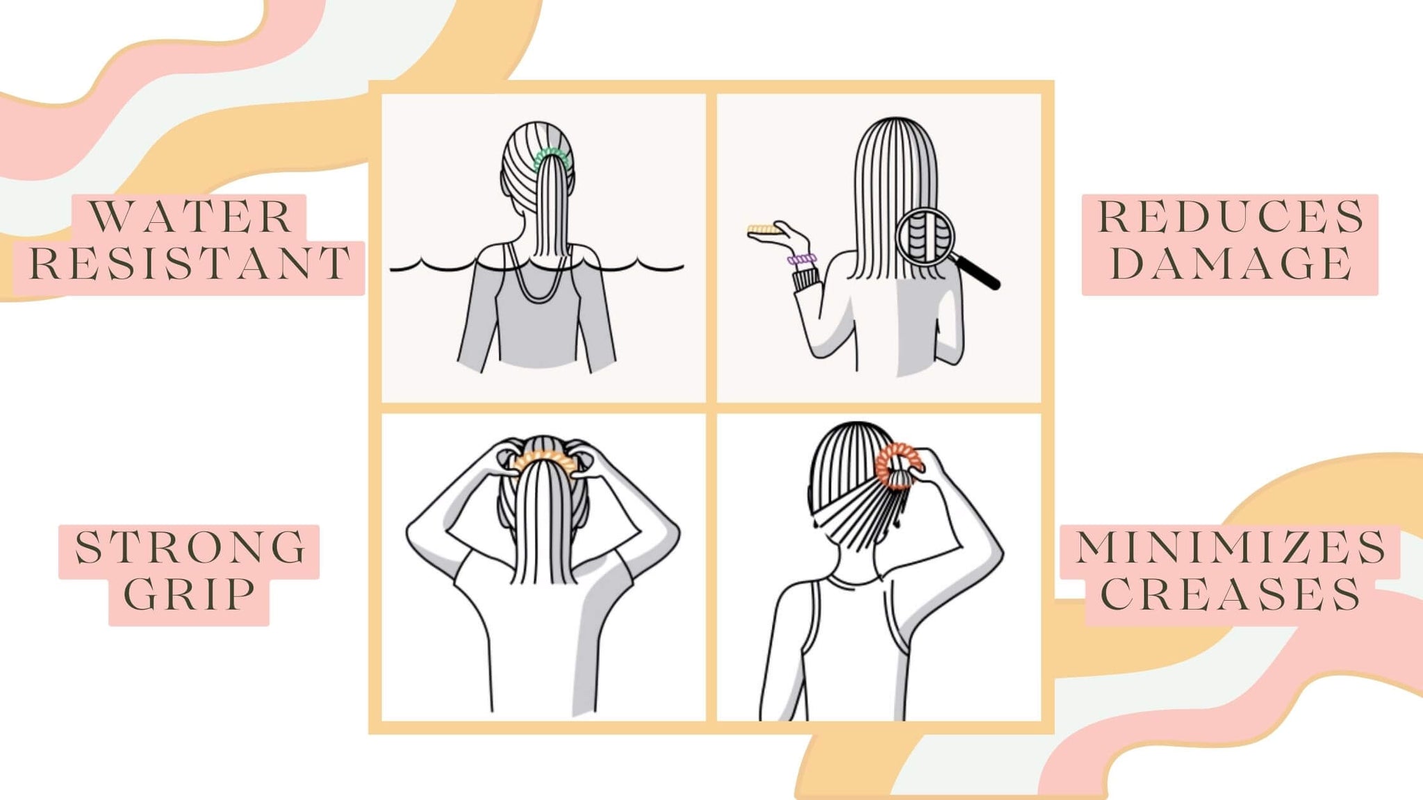 Features of the Teleties hair tie