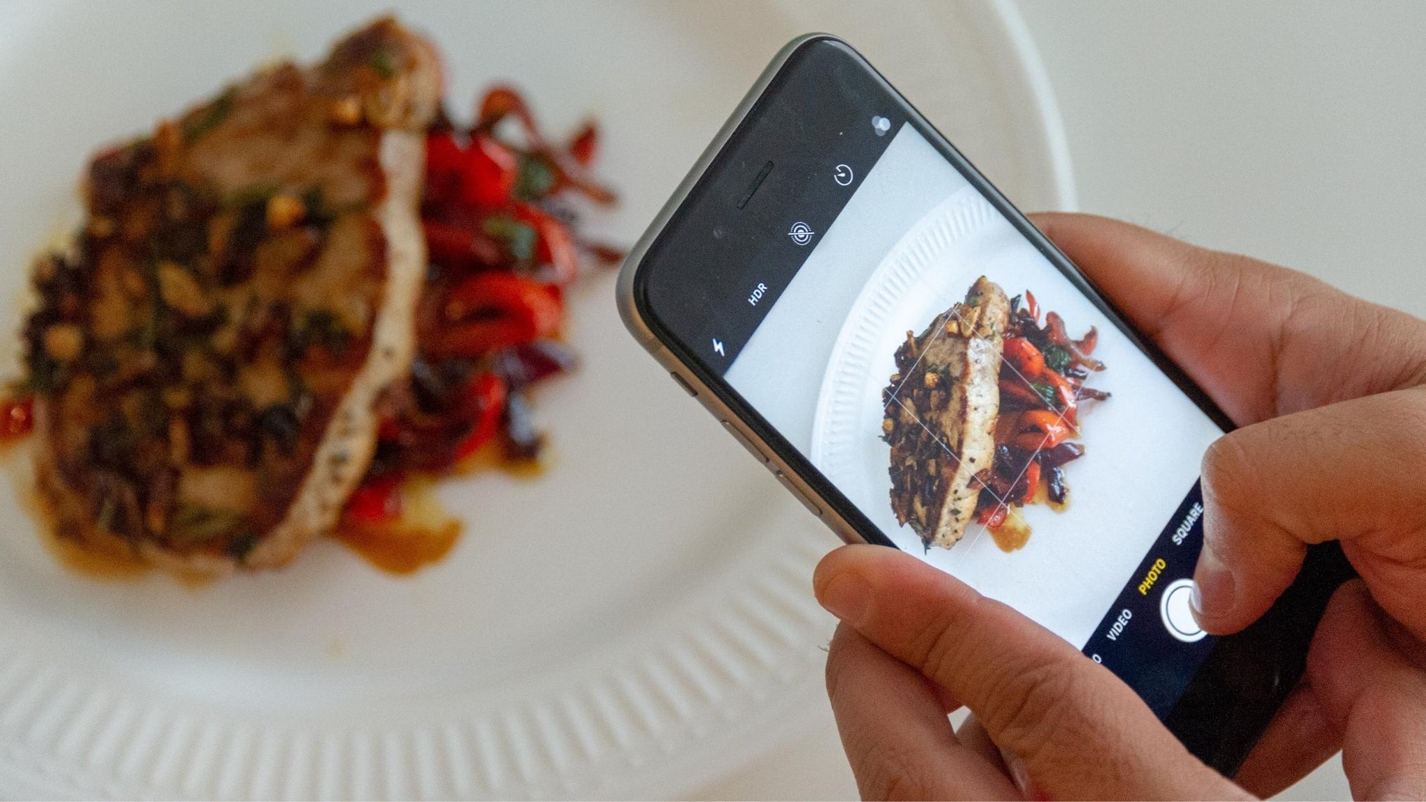 how to take a picture of food for an instagram post