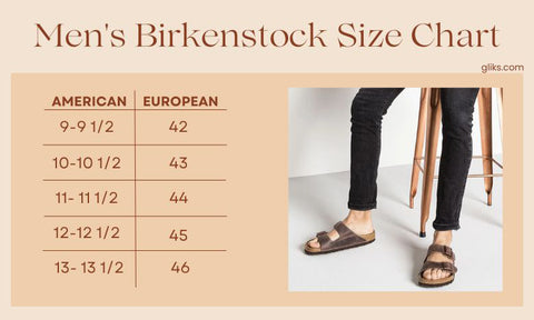 Men's Birkenstock Size Chart