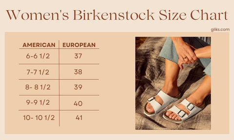 Women's Birkenstock Size Chart