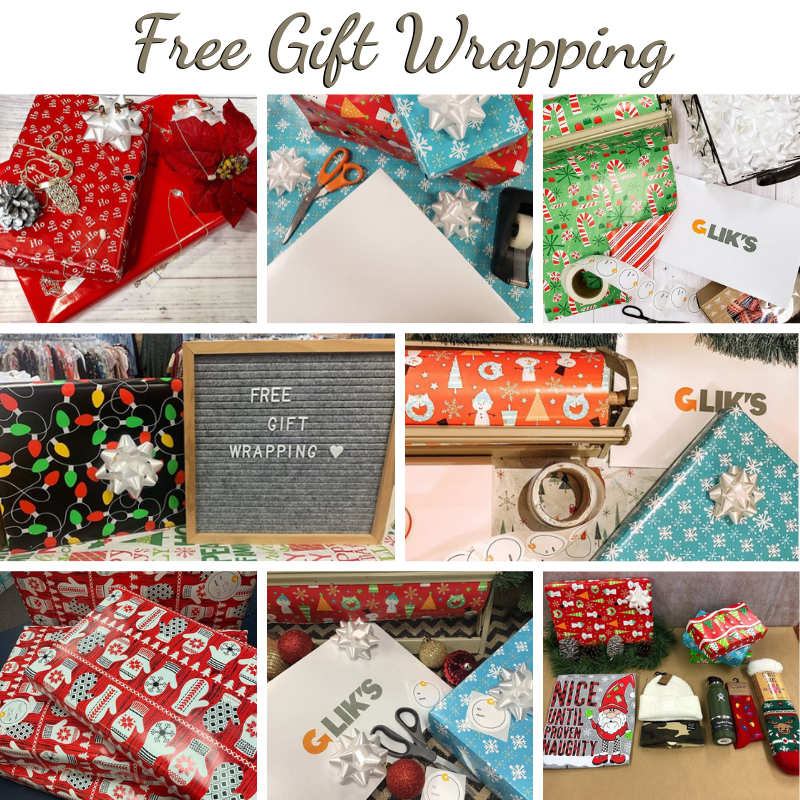 Free Gift Wrapping at Glik's!
