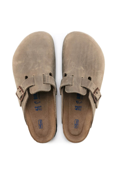 Birkenstock Boston Soft Footbed Suede Leather Clogs for Women in Taupe –  Glik's
