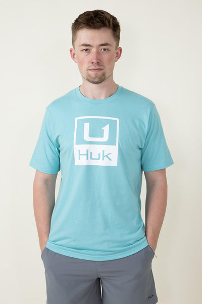 Huk Fishing Huk Logo T-Shirt for Men in Grey