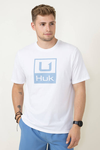 Huk Salute T-Shirt - Men's Ice Water L