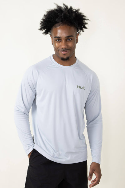 Huk Fishing Huk Logo T-Shirt for Men in Grey