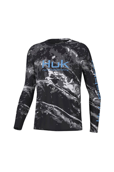 Huk Fishing Youth KC Flag Fish Pursuit Long Sleeve T-Shirt for