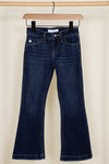 Youth Dark Wash Mid Rise Flare Jeans For Girls