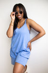 Cotton Sleeveless Pocketed Romper