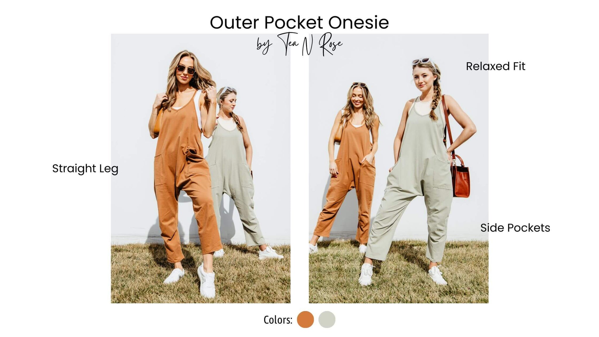 Outer Pocket Onesie for Women