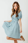 Bubble Dress Smocked Sweetheart Puff Sleeves Short Sleeves Sleeves Ruched Dress With Ruffles