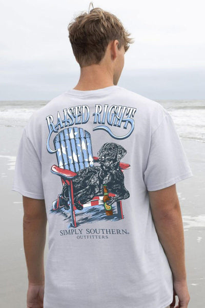 Simply Southern Fish Logo T-Shirt for Men in Blue