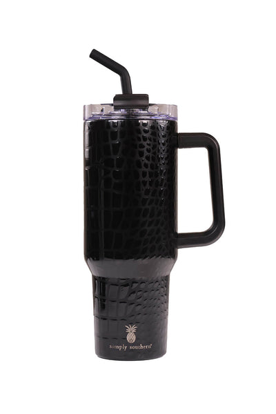 Owala 40 oz Tumbler with Straw and 2-in-1 Lid Black Very/Very Dark Panther  Paw
